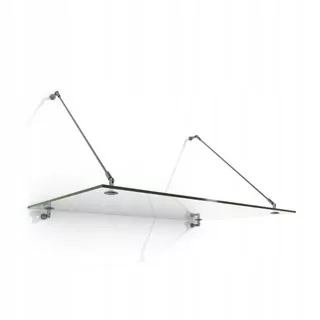 Sklenená markíza nad dvere 150 × 90 INOX